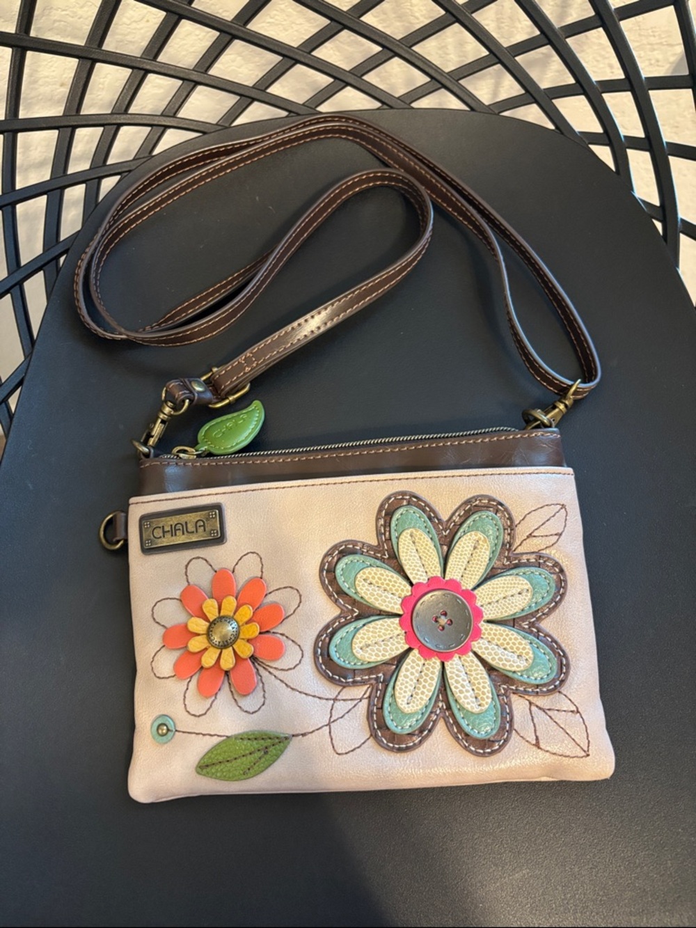 Chala Crossbody Bag Tan & Brown